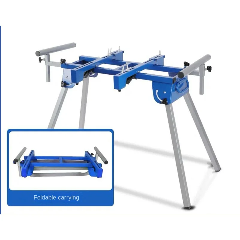 Imagem -05 - Carpintaria Multifuncional Máquina de Corte Stand Máquina de Alumínio Serra de Esquadria Bancada Portátil Dobrável Wheelless Stand