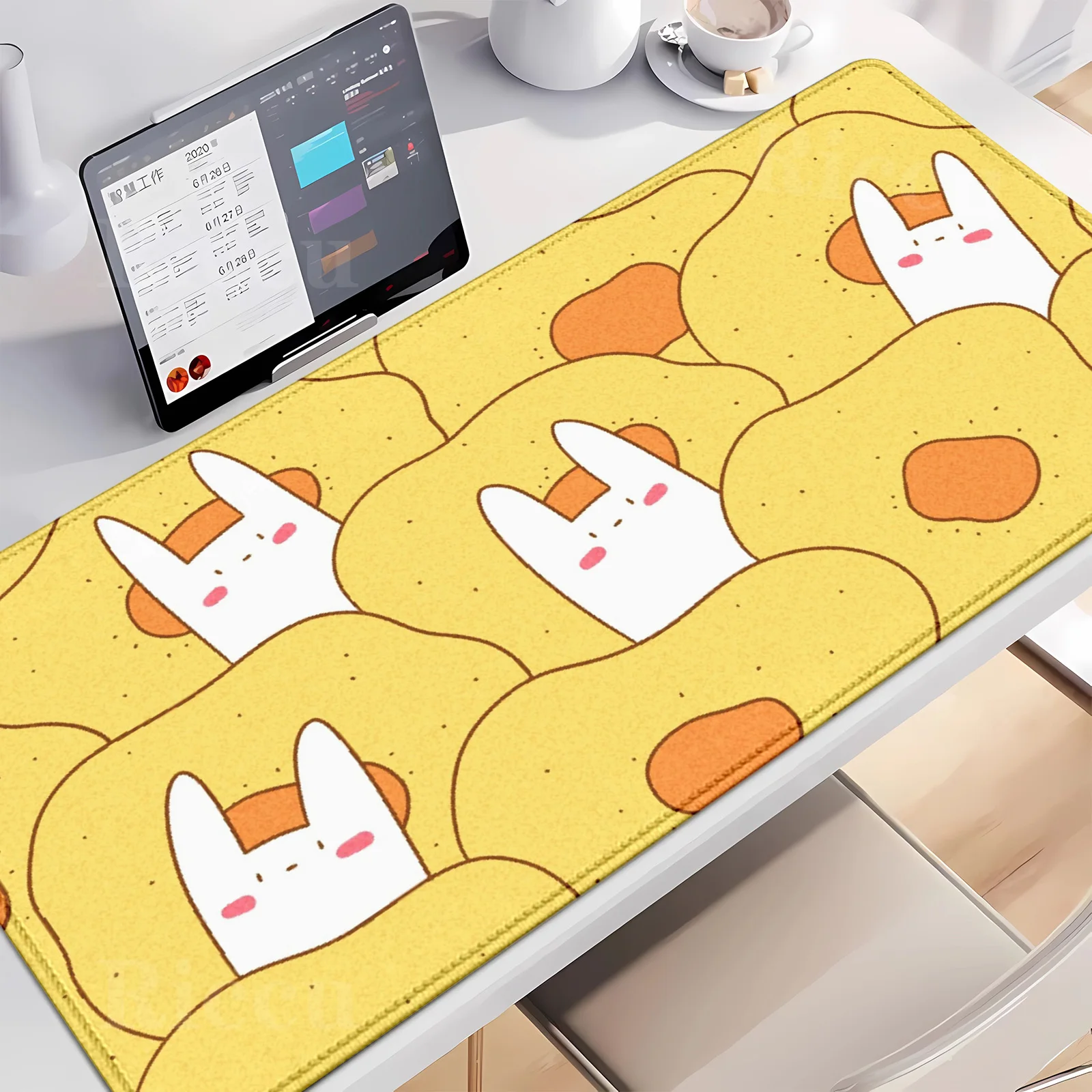 

HD Mouse PadLaptop Extended Desk Mat for Gamer Gift Gaming Carpet Anime Keyboard Pads Rug Mouse pad XXL Bunny Rabbit Mouse Pads
