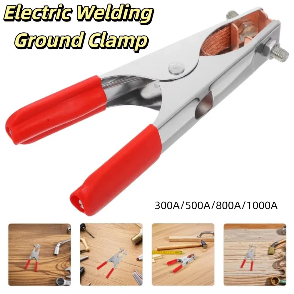 Heavy Duty Welding Grounding Clamp Thickened Manual Welder Earth Ground Clip Electric Welder Ground Clips Plasma Cutter