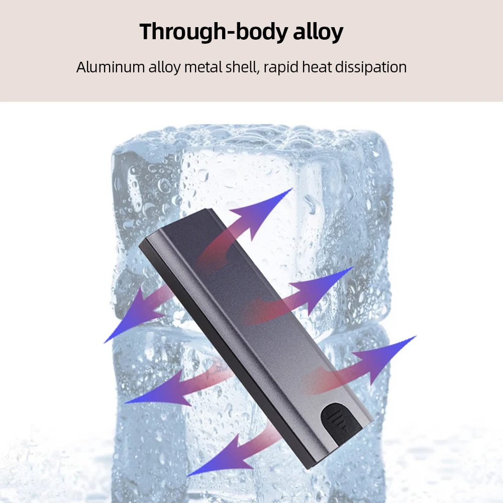 

M.2 To USB Type C 3.1 SSD Adapter 10Gbps NVME/NGFF Dual Protocol Supoort for WindowsmacOS/Android/HaemonyOS for SSD 2230- 2280