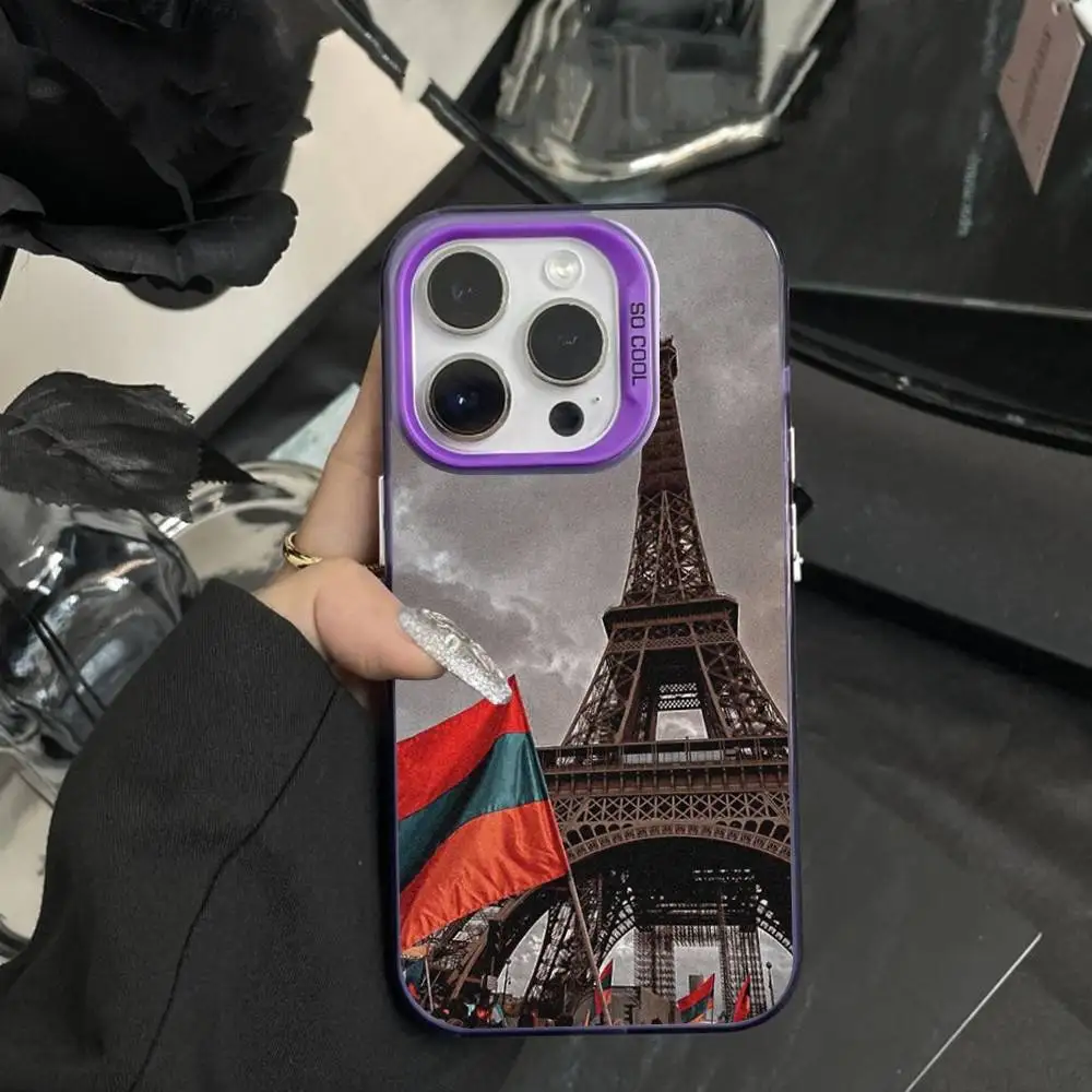 Armenian Passport Art Phone Case For iPhone 16,15,14,17,13,12,11,XS,Mini,Pro,SE,MAX Purple Matte Silicone Cover #2