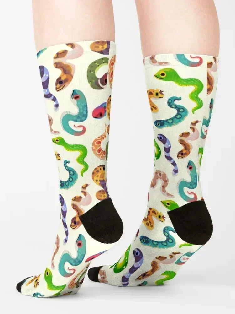 Serpent Day - bright Socks anime set aesthetic short Woman Socks Men's