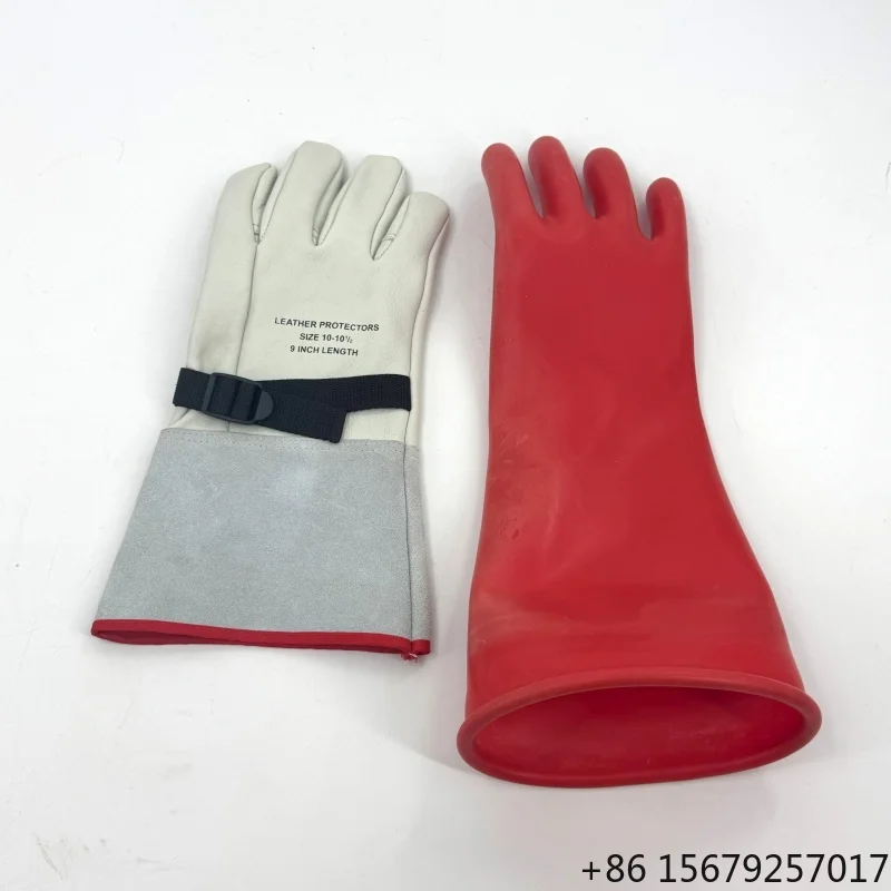 High Quality Leather Protector Electrical Insulated Glove