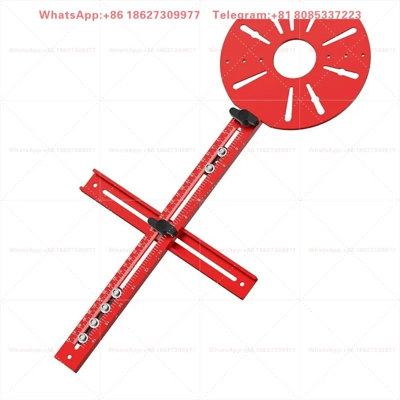 10PCS Multi functional auxiliary circular hole trimming machine, circular hole slotting bracket, positioning ruler tool