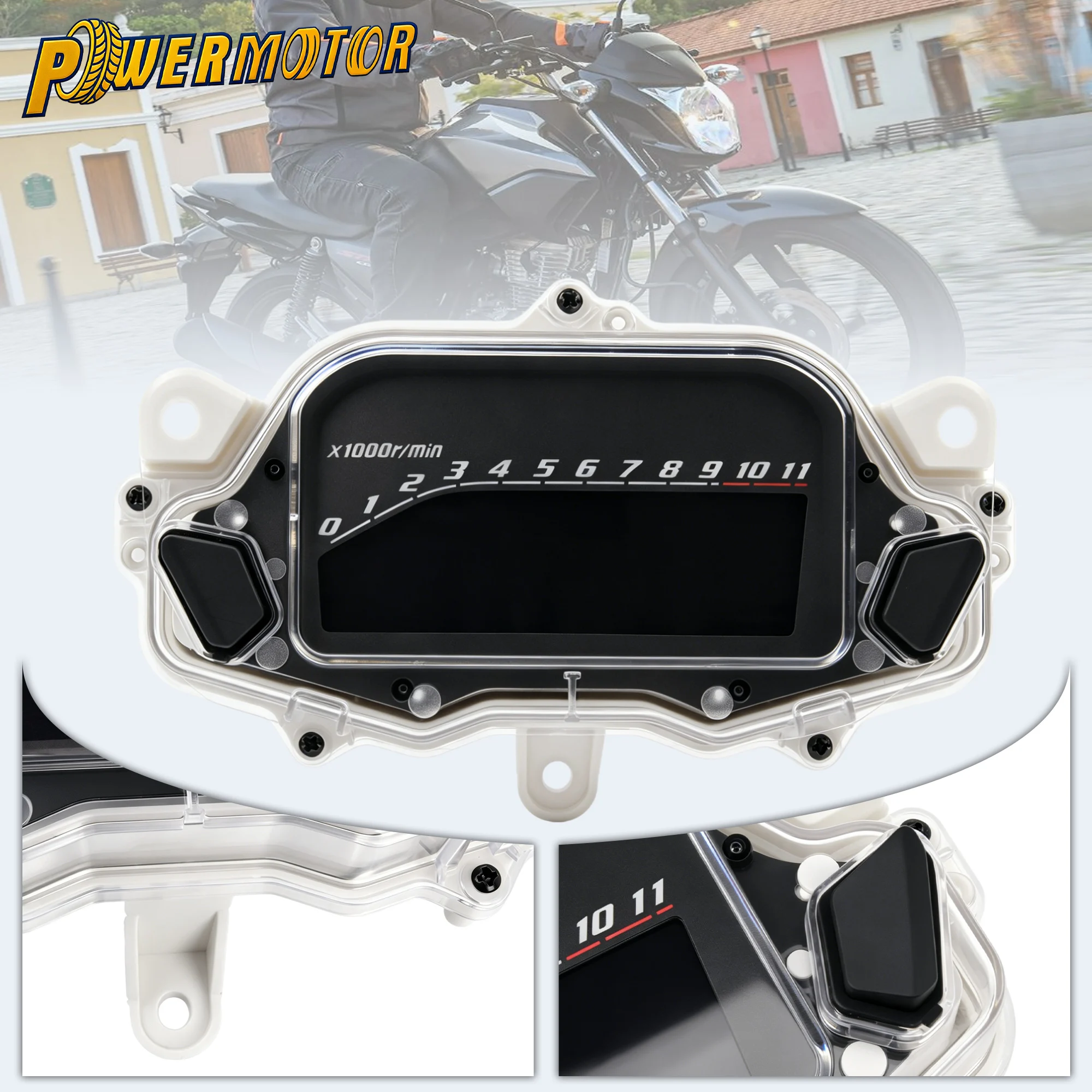 オートバイ完全デジタル計器盤速度走行距離-rpm-オイルゲージホンダタイタン-160-cg160-ファンカーゴ-160-2016-2020