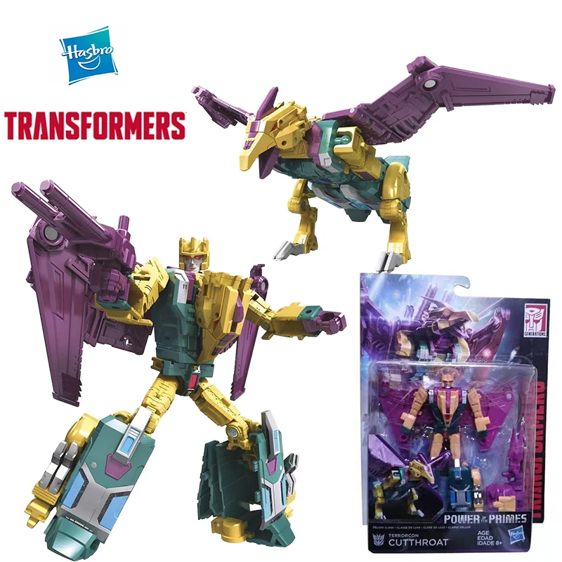 Hasbro Transformers Power of The Primes Cutthroat Terrcon Deluxe Class Anime Original Action Figure Model Toy Gift Collection