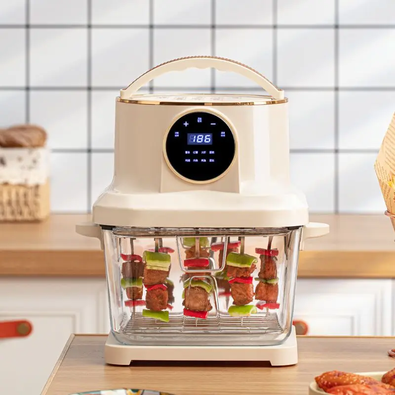 Smart home visual voice air fryer large capacity oven multi-function automatic oil-free fryer