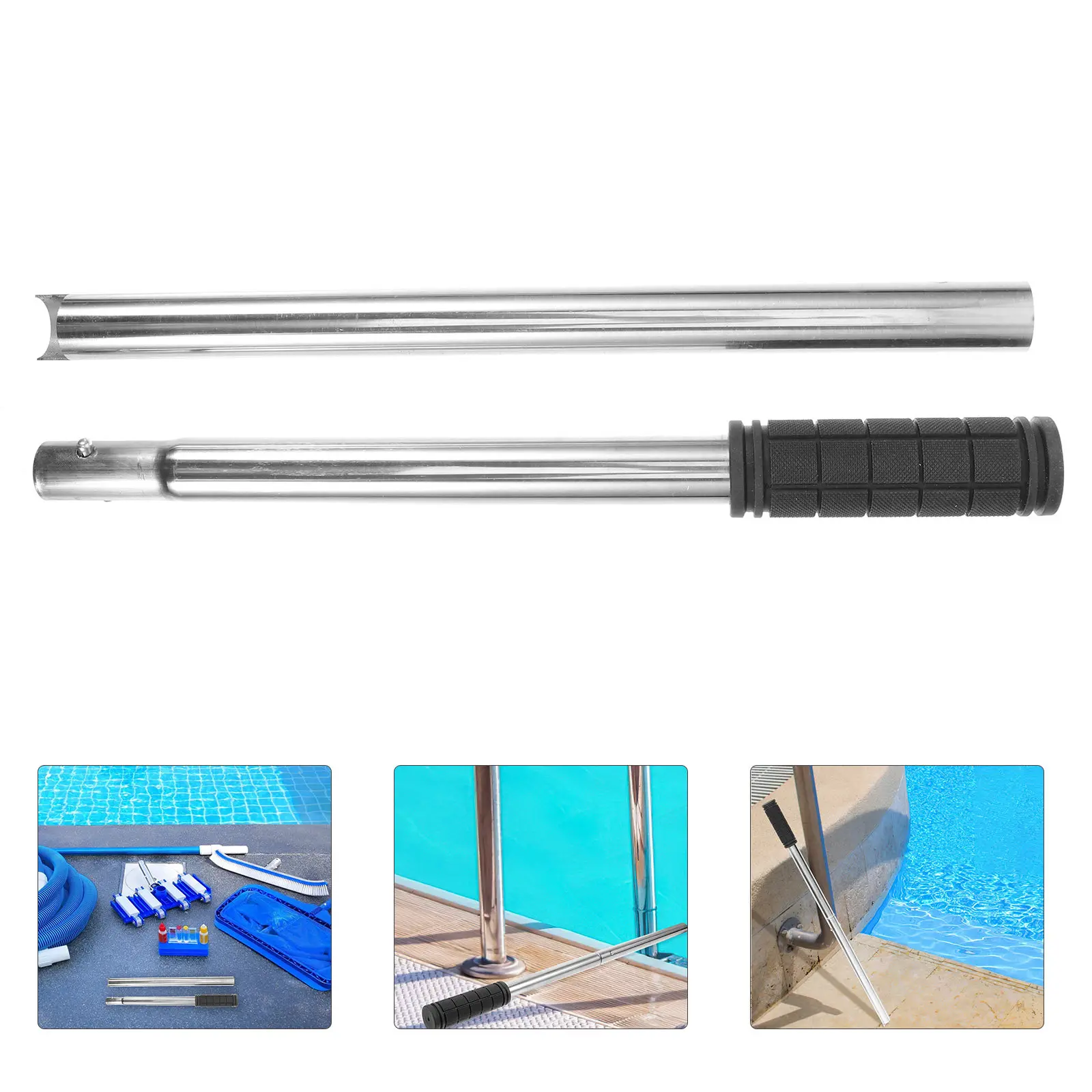 

Pool Cover Rod Strong Stainless Steel Build for Smooth Installation and Removal Easy to Use Tool for Pool Maintenance Daily