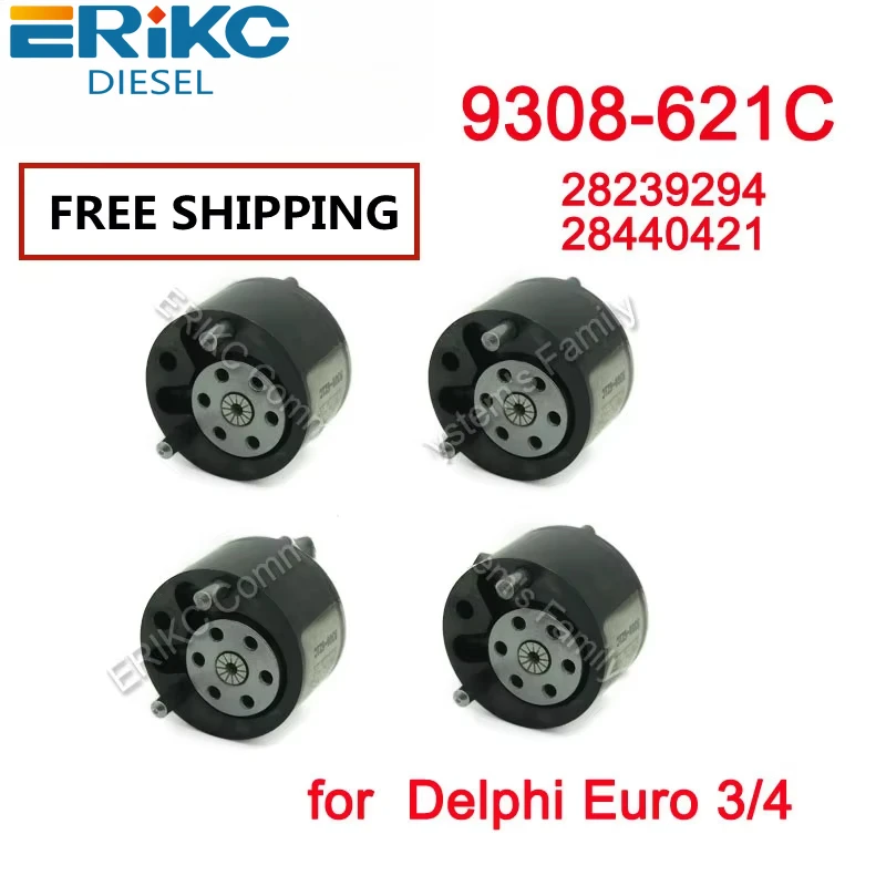 ERIKC 4 PC 9308-621C 28239294 28440421 Original Control Valve Black Coating Klep 9308Z621C 28538389 9308 621C EUO 3/4 EJBR05101D