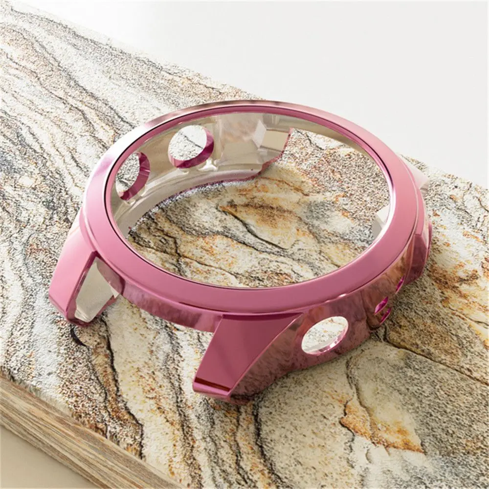 Luxury Full Protection Dust-proof Protective Skin TPU Plating Case Watch Frame Guard Shell For Garmin Fenix 7