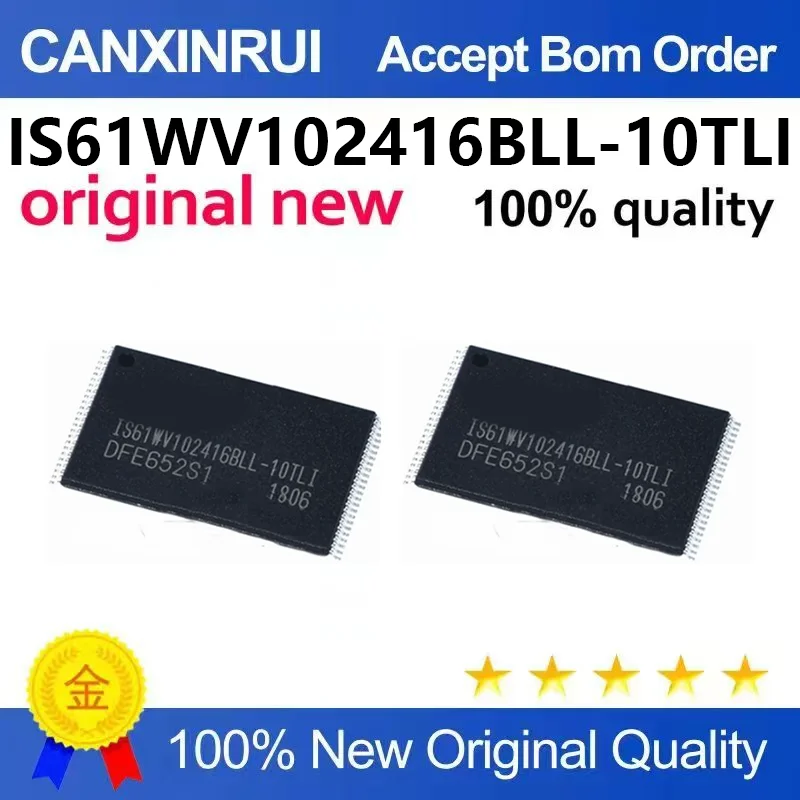 （5pcs-100pcs）New original IS61WV102416BLL-10TLI package TSOP48 static random access memory