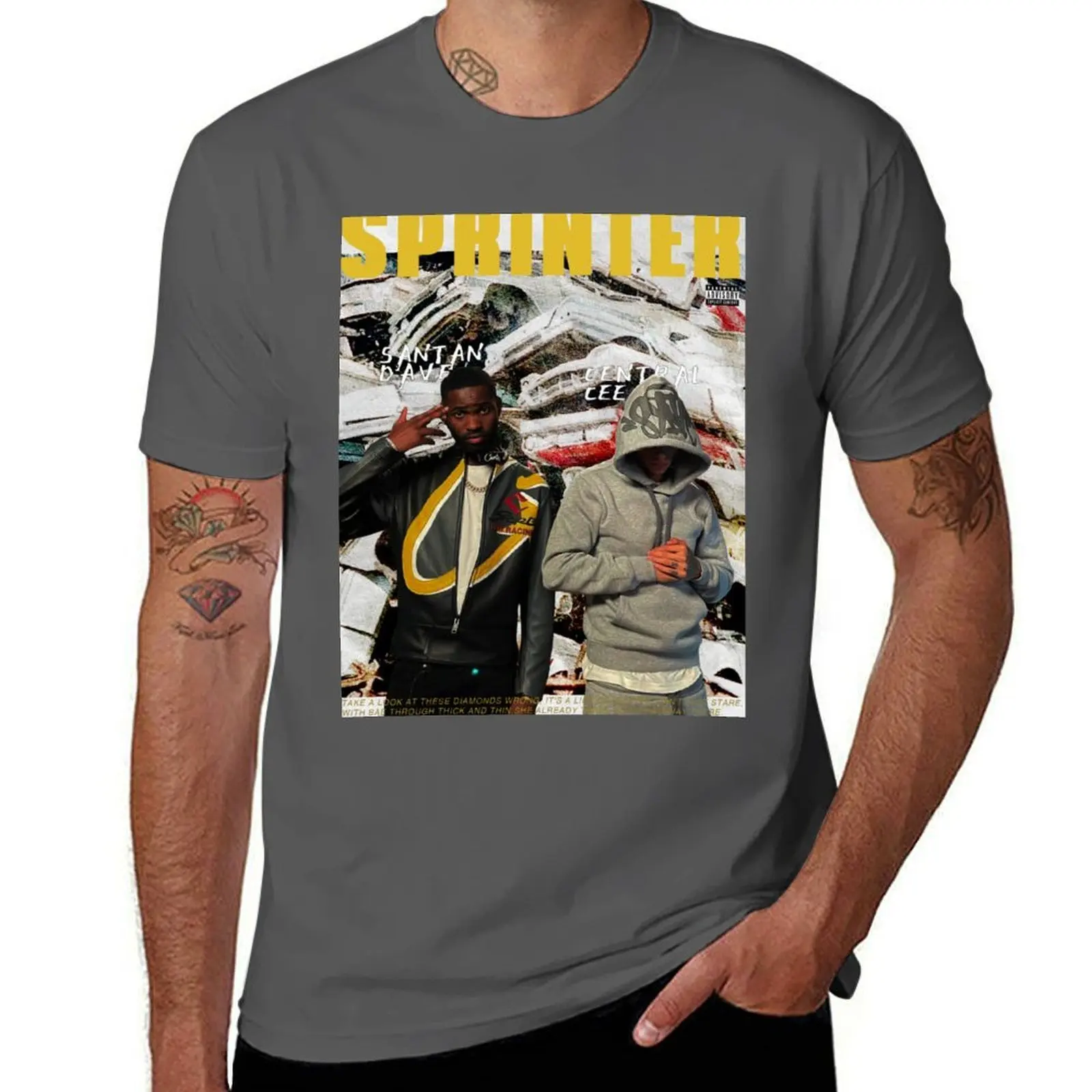 

Central Cee and Santan Dave T-Shirt t shirts for man pack white g man t shirts for men T-Shirt