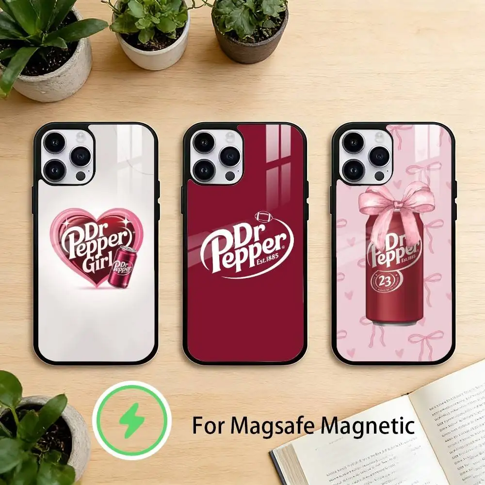 

Cherry Drink Brand D-Dr P-Pepper Phone Case For iPhone 17,16,15,14,13,12,Plus,Pro,Max For Magnetic Wireless Charge