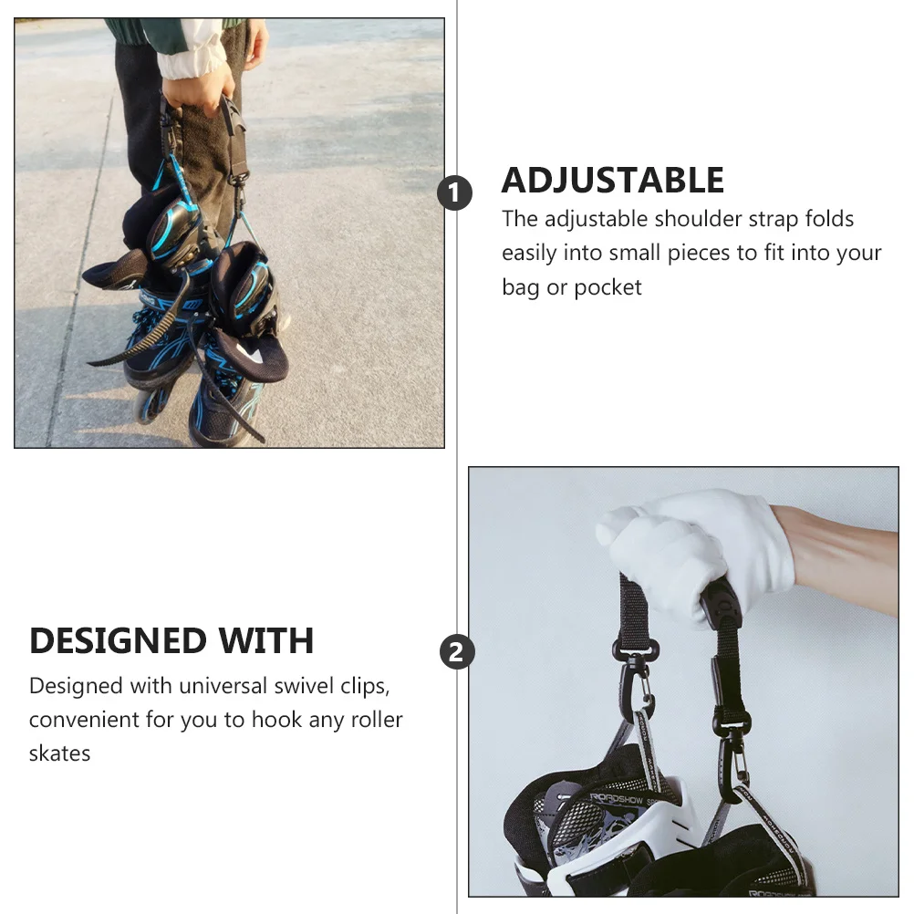 

2Pcs Ice Skating Boot Leash Portable Carrying Strap for Ski Boots Sturdy Design for Easy Transport and Storage