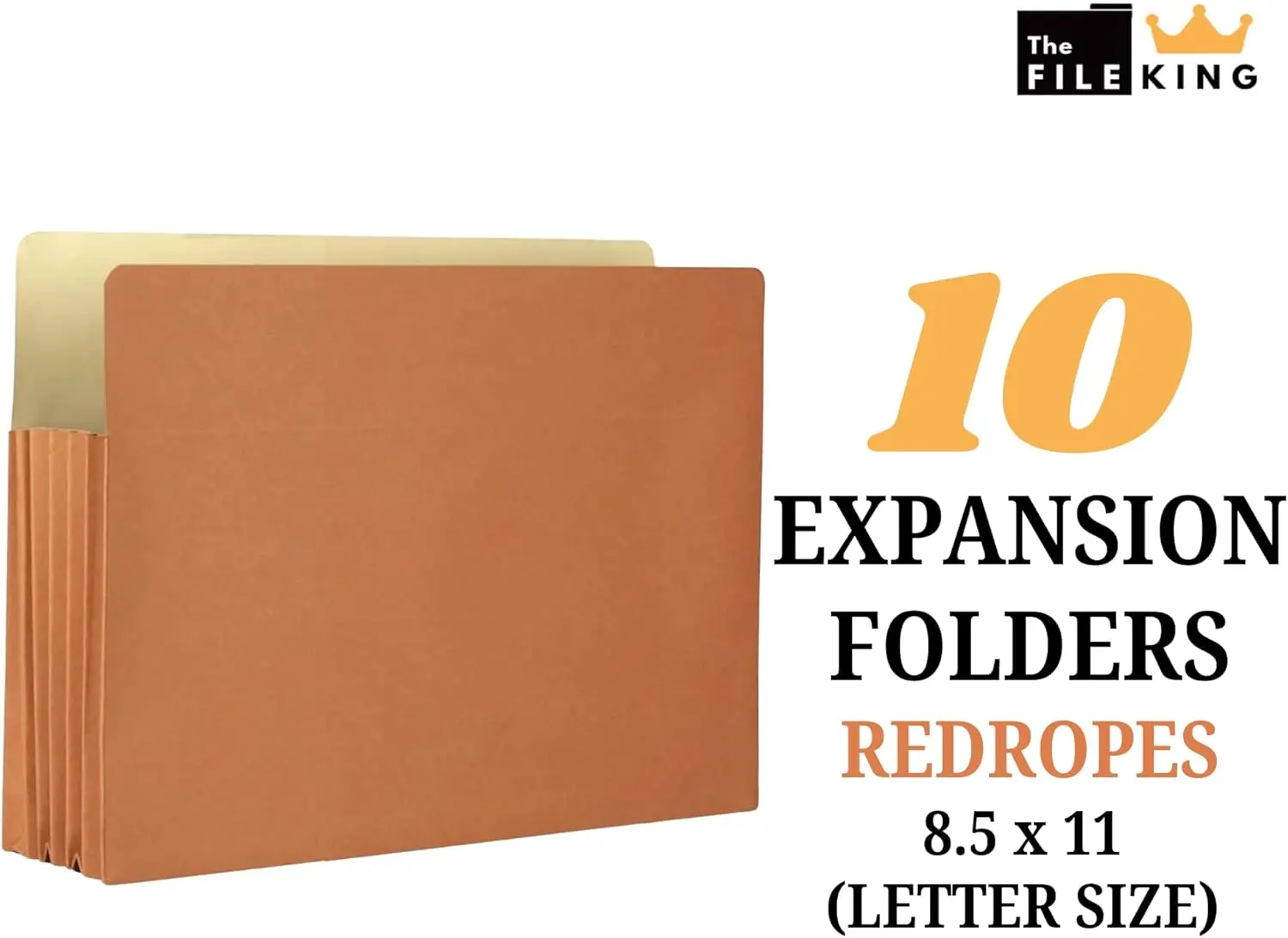 مجموعة مجلدات ملفات الأكورديون القابلة للتوسيع |   10 عبوات من حجم الرسالة |   3.5 "توسيع لتنظيم الورق