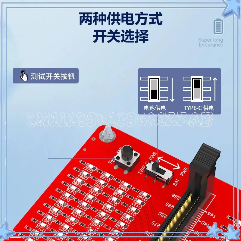 3 in 1 DDR3 DDR4 DDR5 RAM Tester, Memory Module Strip Test Tool for PC, Motherboard Diagnostic Card
