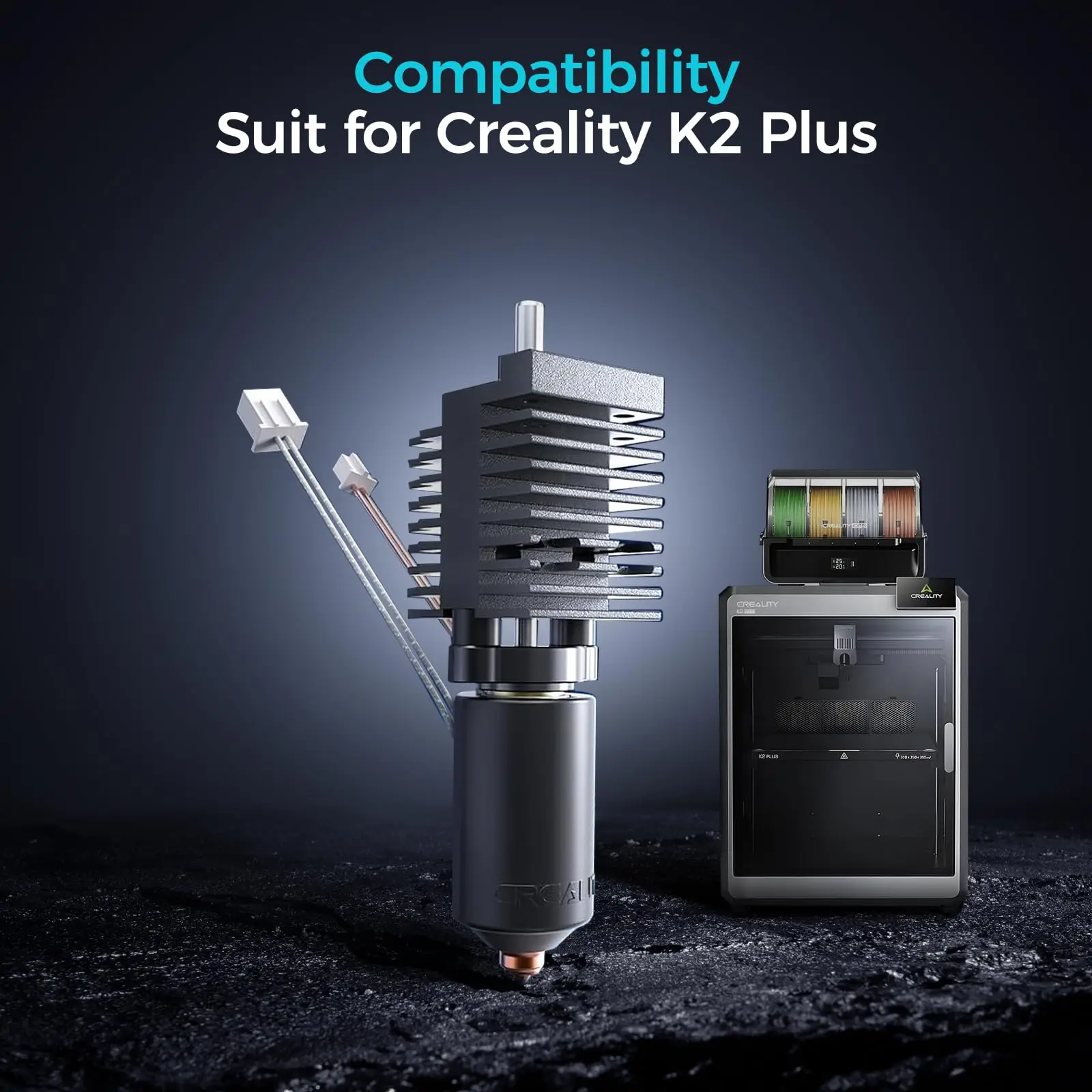 

Creality K2 Plus Combo Hotend for Creality K2P Combo/ K2 Plus Ceramic Heating Block Kit Unicorn Quick-swap Nozzle Kit All-metal