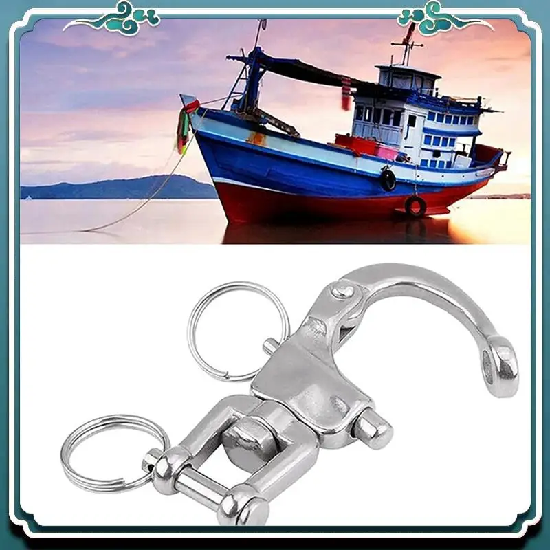 

Поворотная вилка из нержавеющей стали премиум-класса 316, фиксированная пружина, универсальная поворотная демонтажная пряжка для морских быстрого подключения Du