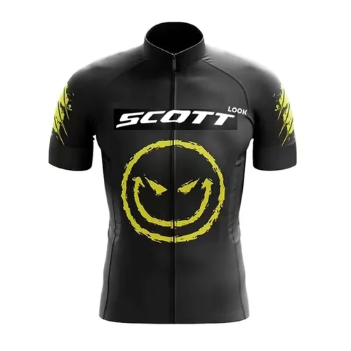 Imagen 2 del producto Camiseta deportiva de bicicleta transpirable y de secado rápido, camiseta de ciclismo de tela suave transpirable que absorbe el sudor para hombres y mujeres