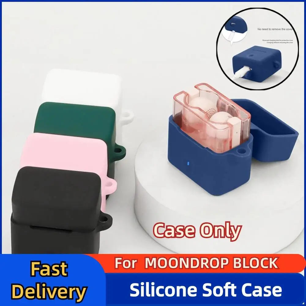 Per MOONDROP BLOCK custodia protettiva per auricolari custodia morbida in Silicone Cover per auricolari integrata antigraffio Dropshipping