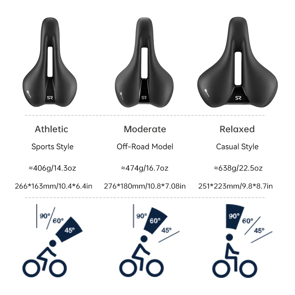 سرج دراجة سيلي رويال إليبس، مقعد دراجة طريق MTB مريح، سرج مريح ممتص للصدمات وجيد التهوية لركوب الدراجات من أجل ماونتاي