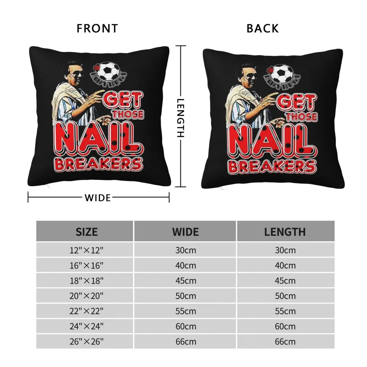 Get Those Nail Breakers Pillowcase Polyester Linen Velvet Creative Zip Decor Throw Pillow Case Room Cushion Case 18