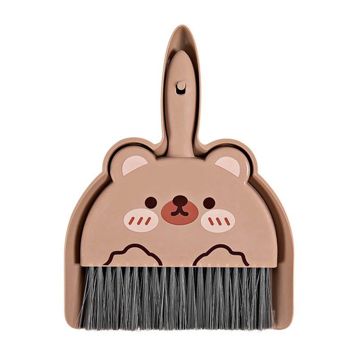 Mini Broom Dustpan Kids Cute Cartoon Small Cleaning Set Pretend Play Toys Toddler Little Housekeeping Helper Set Bear