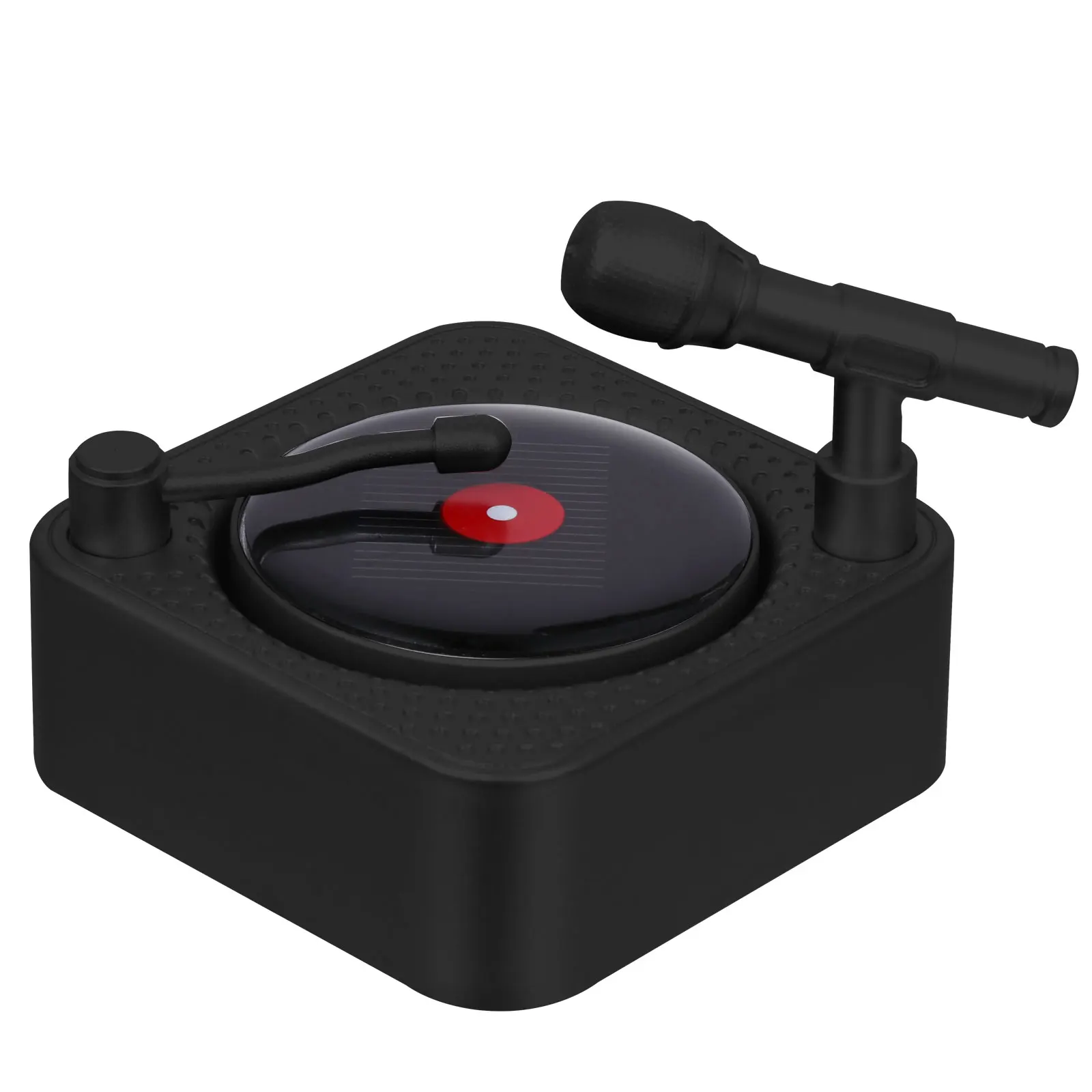 

Solar Phonograph Aromatherapy Car Air Freshener Diffuser Record Player Scent ABS Material Stylish Design Long Lasting Use Solar