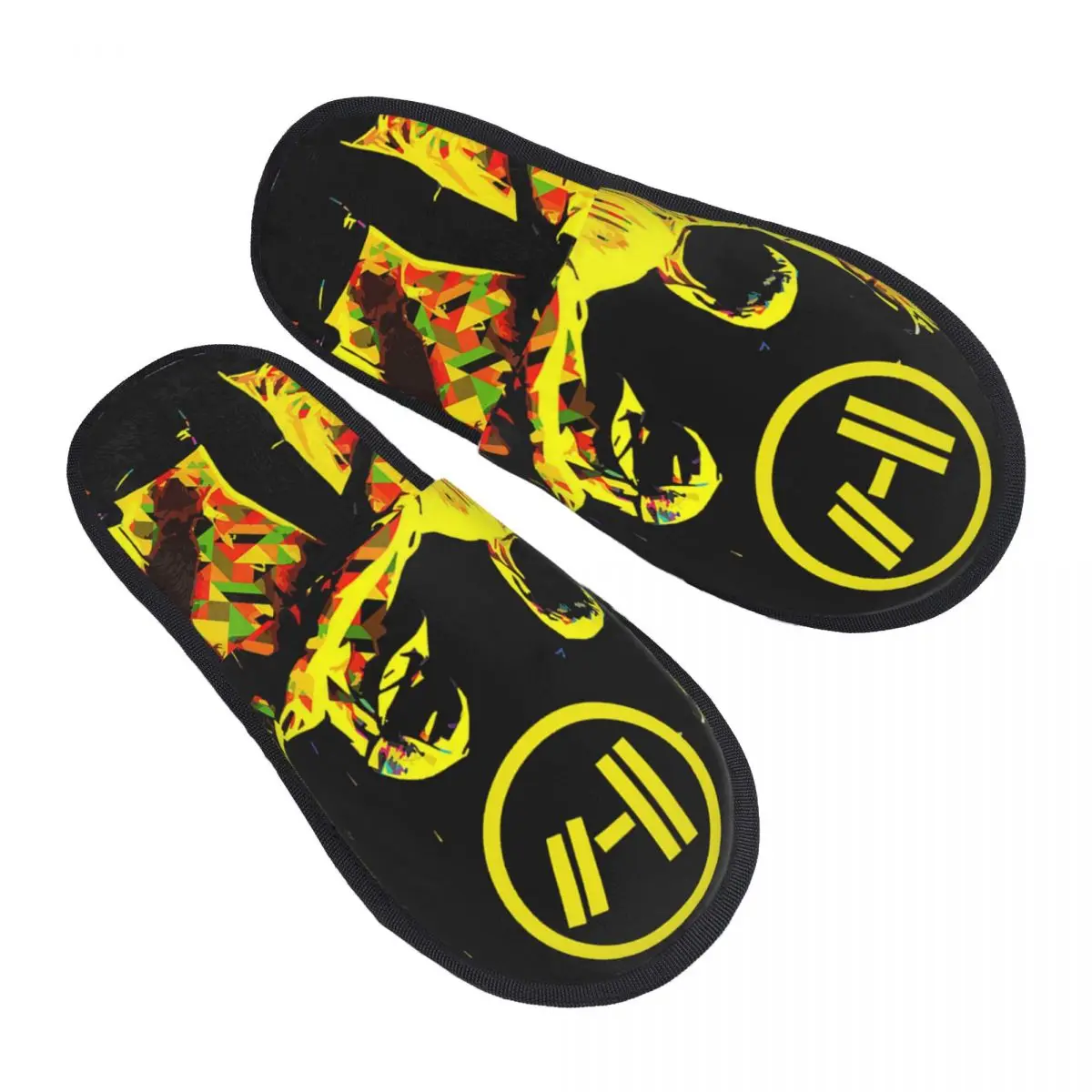 Custom Print Rock Brand T-Twentys One P-Pilots Poster House Slippers Soft Warm Memory Foam Fluffy Slipper Indoor Outdoor Shoes