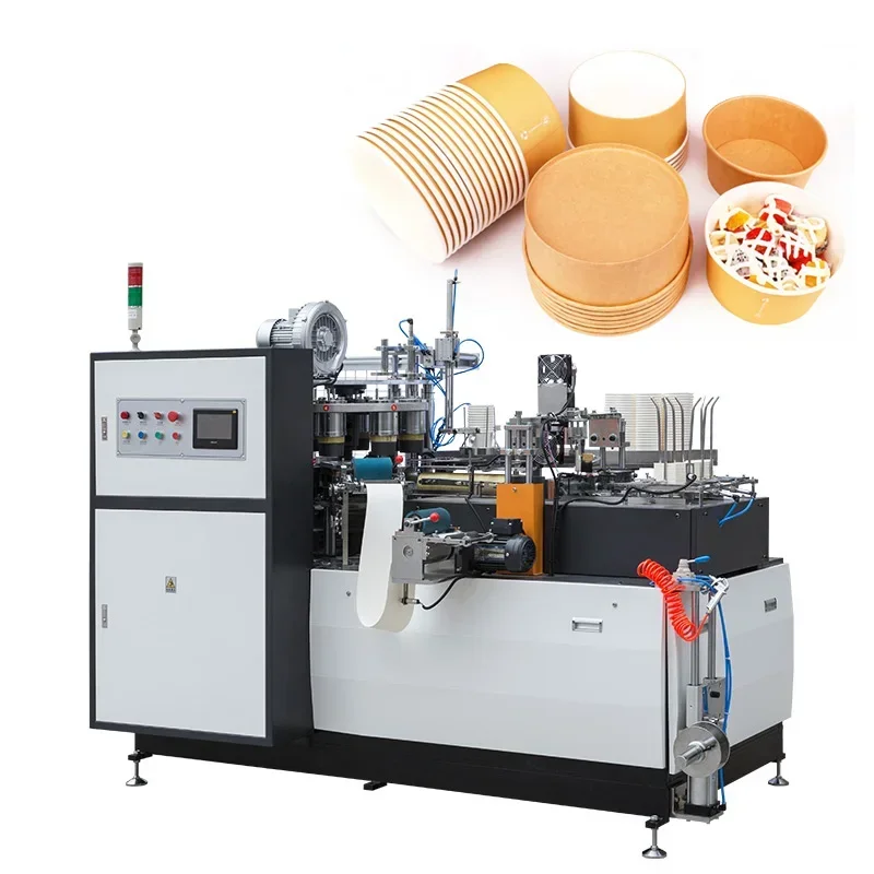 Fast Production Speed Low Maintenance Durable Construction For Food Packaging Industry Paper Bowl Machine