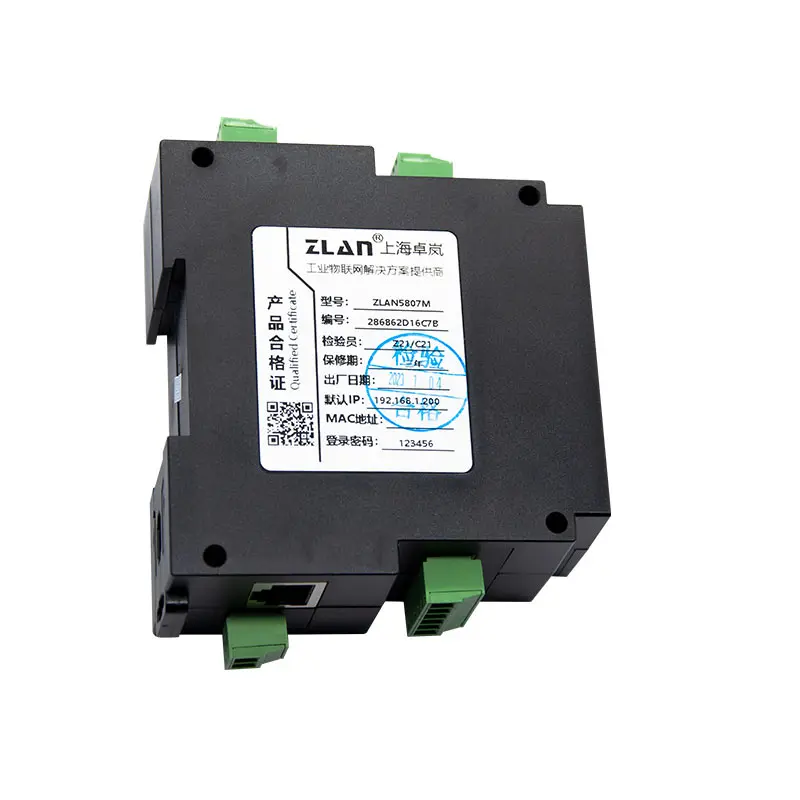 8 خادم تسلسلي 8 RS485 متعدد المسلسل إلى إيثرنت Modbus بوابة MQTT السكك الحديدية JSON وحدة RTU إلى TCP