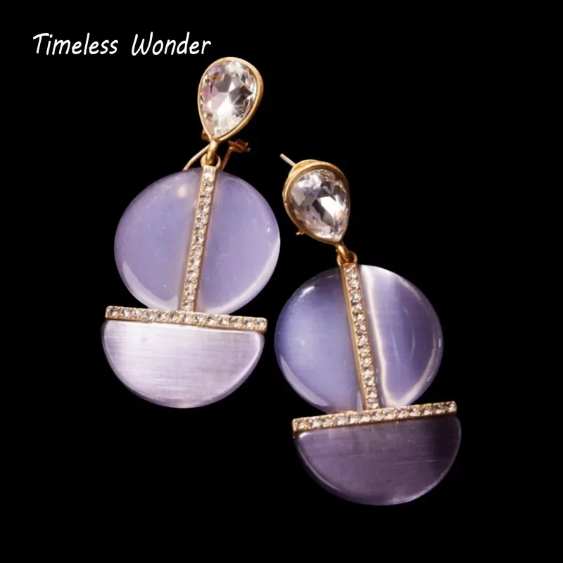 

Timeless Wonder Retro Zircon Geo Resin Button Earrings Women Designer Jewelry Runway Trendy Rare Gift Vintage Classy Neat 2152