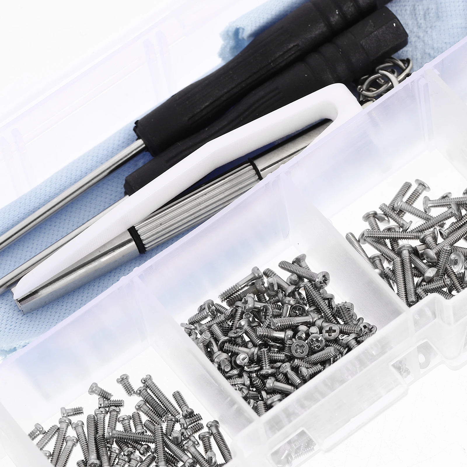 

1 set 1 Set Eyeglass Repair Kit Premium Screwdriver Tool With Multiple Screws Durable Stainless Steel Plastic Portable Repair