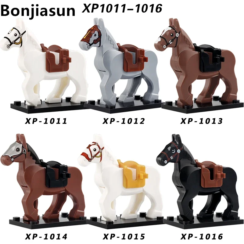 

Medieval Military War Horse Building Blocks Mini Ancient Action Figures Accessories Toy For Children Gift XP1011-XP1016