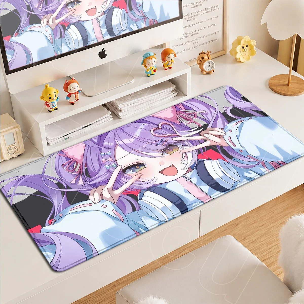 90x40cm HD-Druck Laptop Gaming Tastaturteppich PC-Zubehör Große Stellive Niedliche Mädchen Tenko Shibuki Heiße Tapeten-Mausmatten – Detail 12