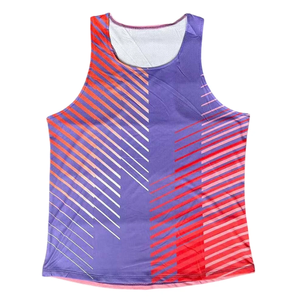 

Running Vest Athletics Tank Top Speed Fitness Shirt Sleeveless Men Athlete Track Field Singlet