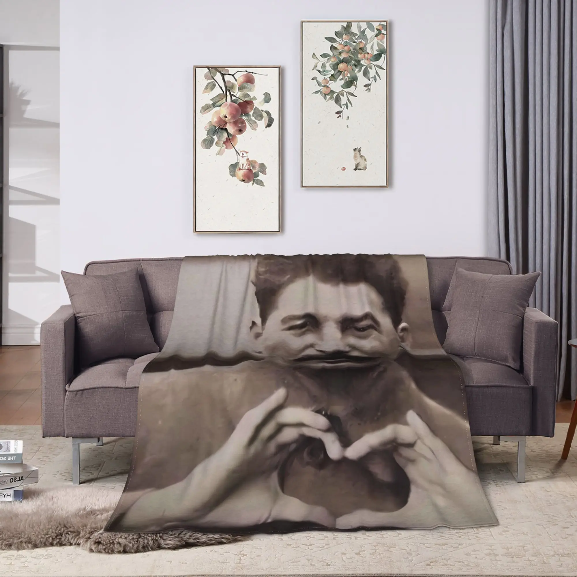 Lenin Joseph Stalin Blankets Quality Soft Warm  Bedding Throws Winter Child Couch Chair Sofa Bed Funny Bedspread