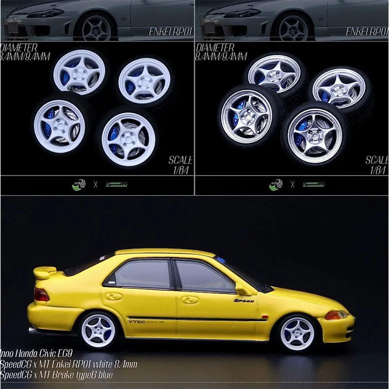 

Car Modified Wheel Hub 1/64 SpeedCG 70/71/72/SE074 8.4/9.4/10/11mm Suitable for 1:64 Static Model Cars Resin Wheels Rubber Tires