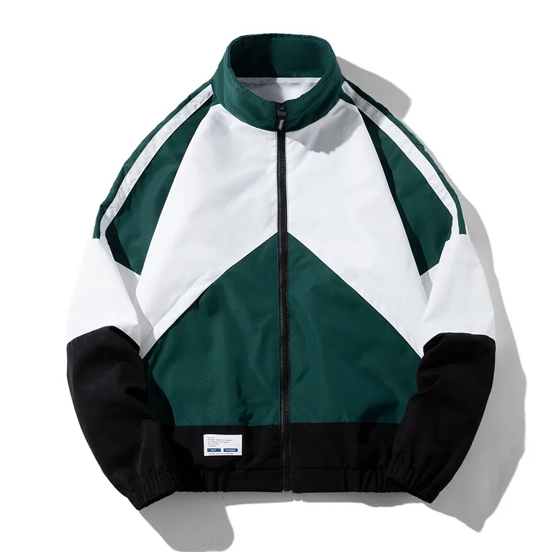 Fashion Casual Color Contrast Round Neck Coat Version Loose Quality Comfortable Fabric Breathable Not Stuffy Crisp Version Tall