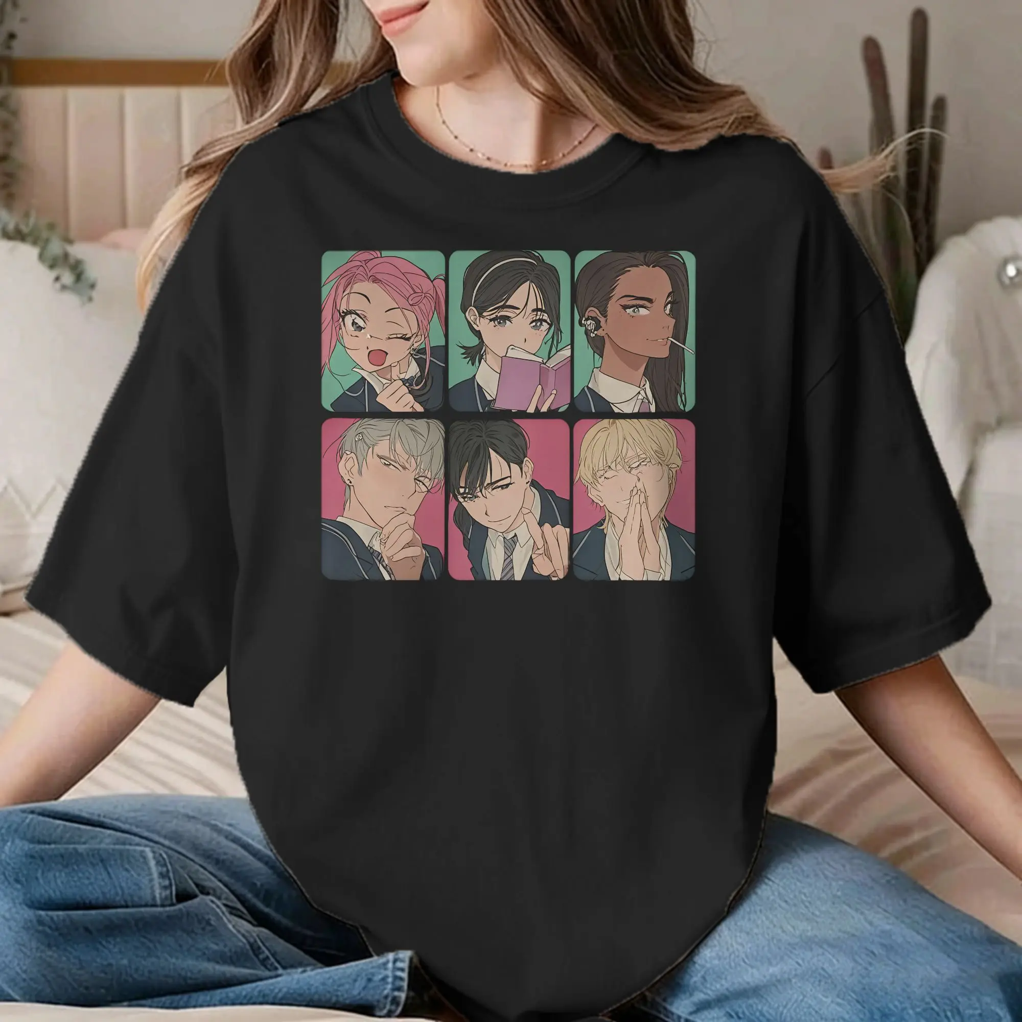 Alien Stage Anime Ivan Till Mizi Hyun Woo Sua for Men Women T Shirts  Vintage Tee Shirt T-Shirts Pure Cotton Graphic Clothing