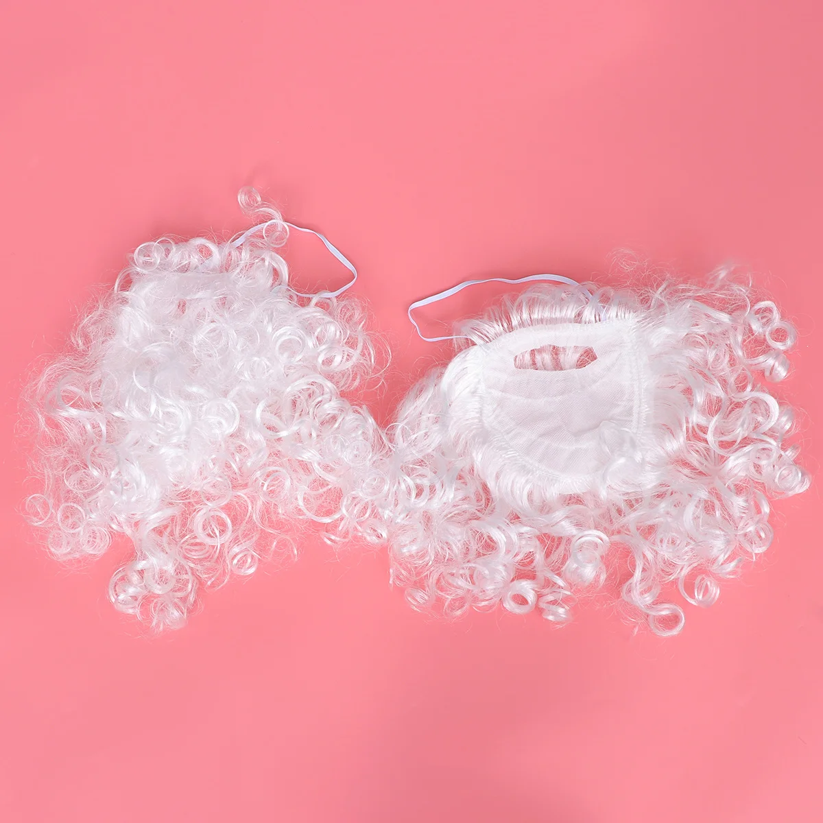 

2Pcs Santa Claus Mustaches Lightweight Rubber Fake Beard Christmas Props Costume Accessory Party Supplies Festival Role Playing