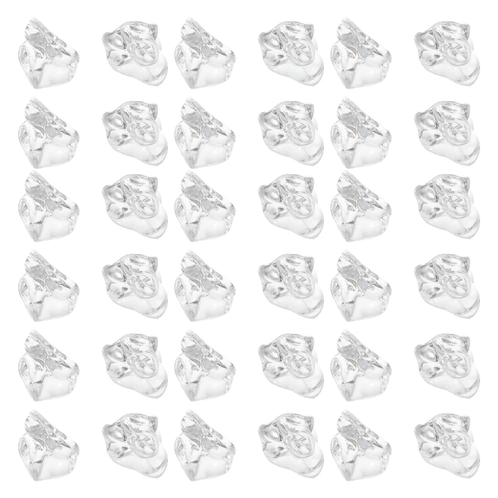 

100Pcs Plastic Transparent Fake Ice Cubes Clear Reusable Decorative Cubes for Photography Vase Fillers Wedding Party Table
