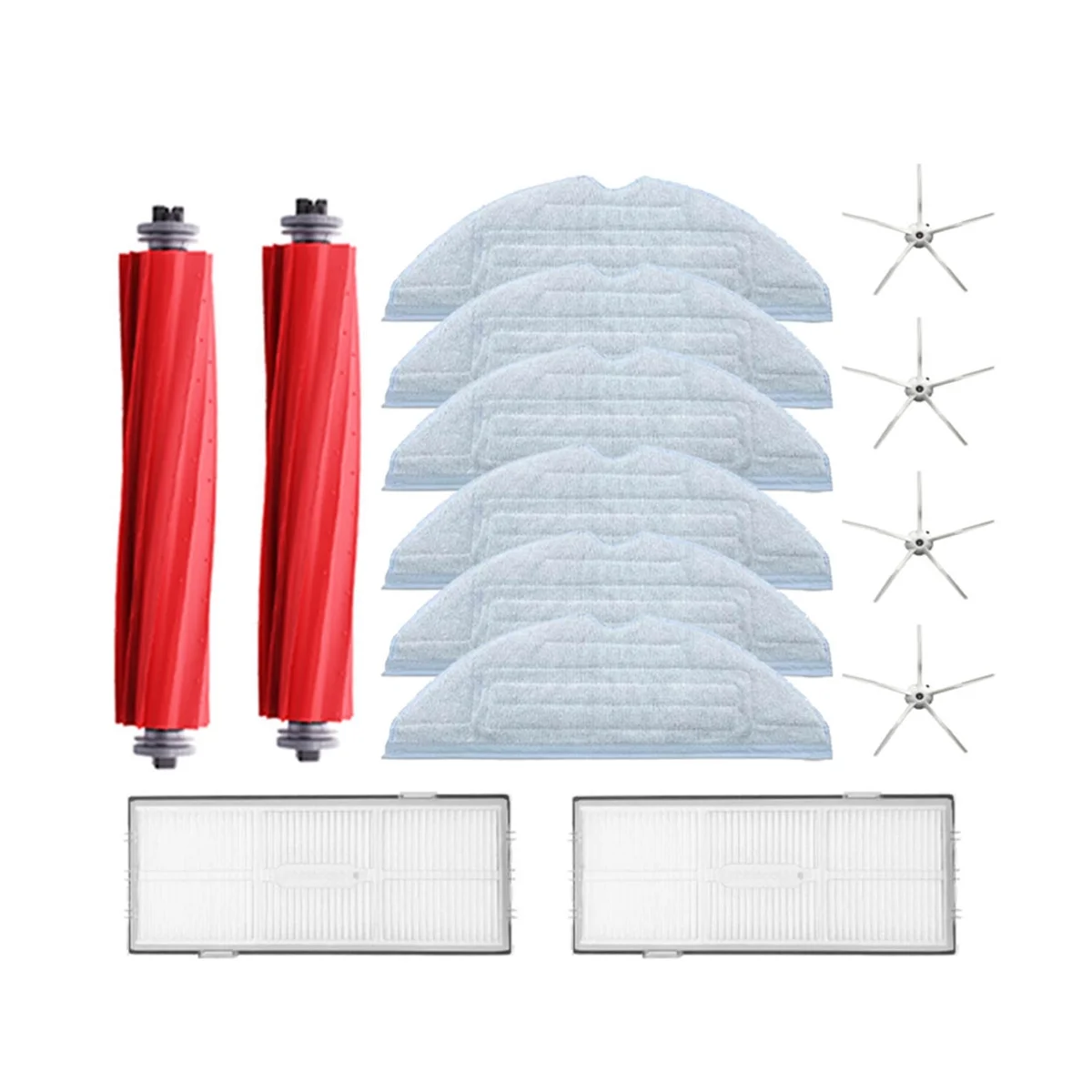 14Pcs For S7 Parts of Washable Filter Main Brush Mop Cloth Side Brush Bracket Robot Vacuum Cleaner Accessories