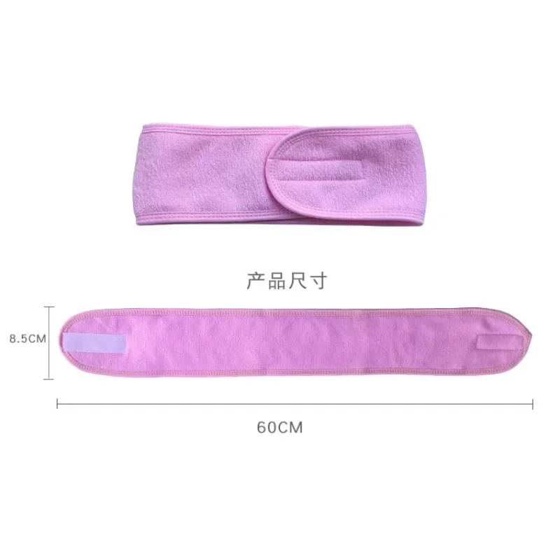 Headbands de toalha macia ajustável para mulheres e meninas, acessórios para cabelo, lavagem facial, banho, maquiagem, banda para SPA, facial