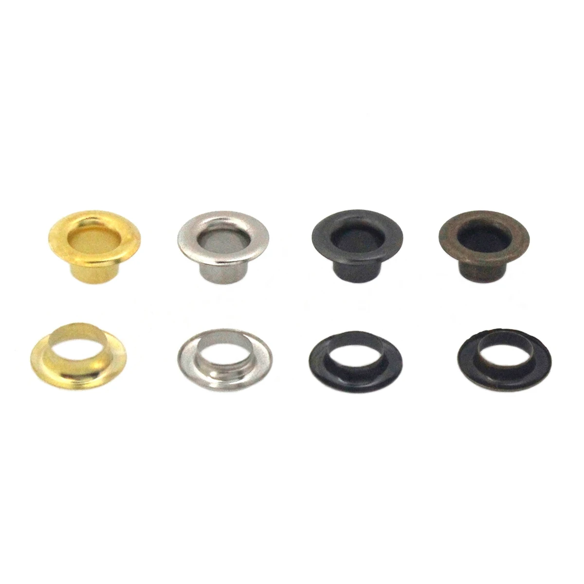 100sets 5mm Brass Double Sided Eyelet with Washer Leather Craft Repair Grommet Round Eye Rings For Shoes Bag Clothing Belt Hat