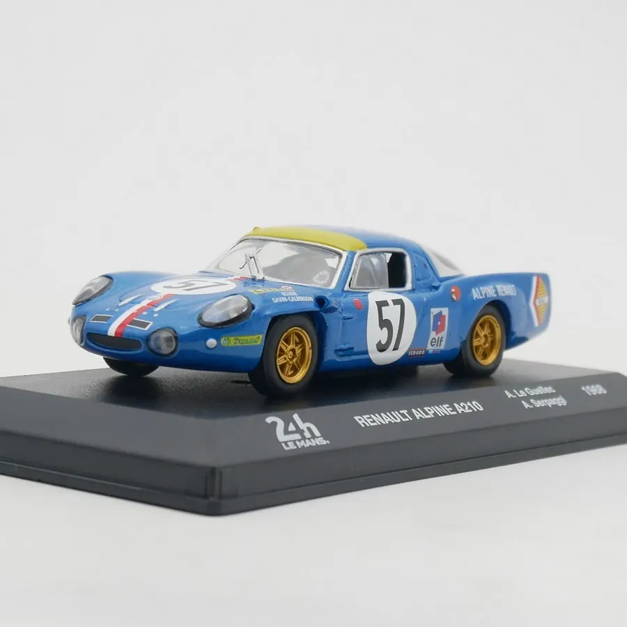 

Diecast IXO 1:43 Scale RENAULT ALPINE A210 1968 24-hour LE MANS Alloy Car Model
