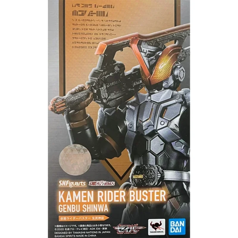 In Stock Original Bandai S.H.Figuarts Kamen Rider KAMEN RIDER BUSTER GENBU SHINWA Anime Action Figure Model Toy Collection Gifts