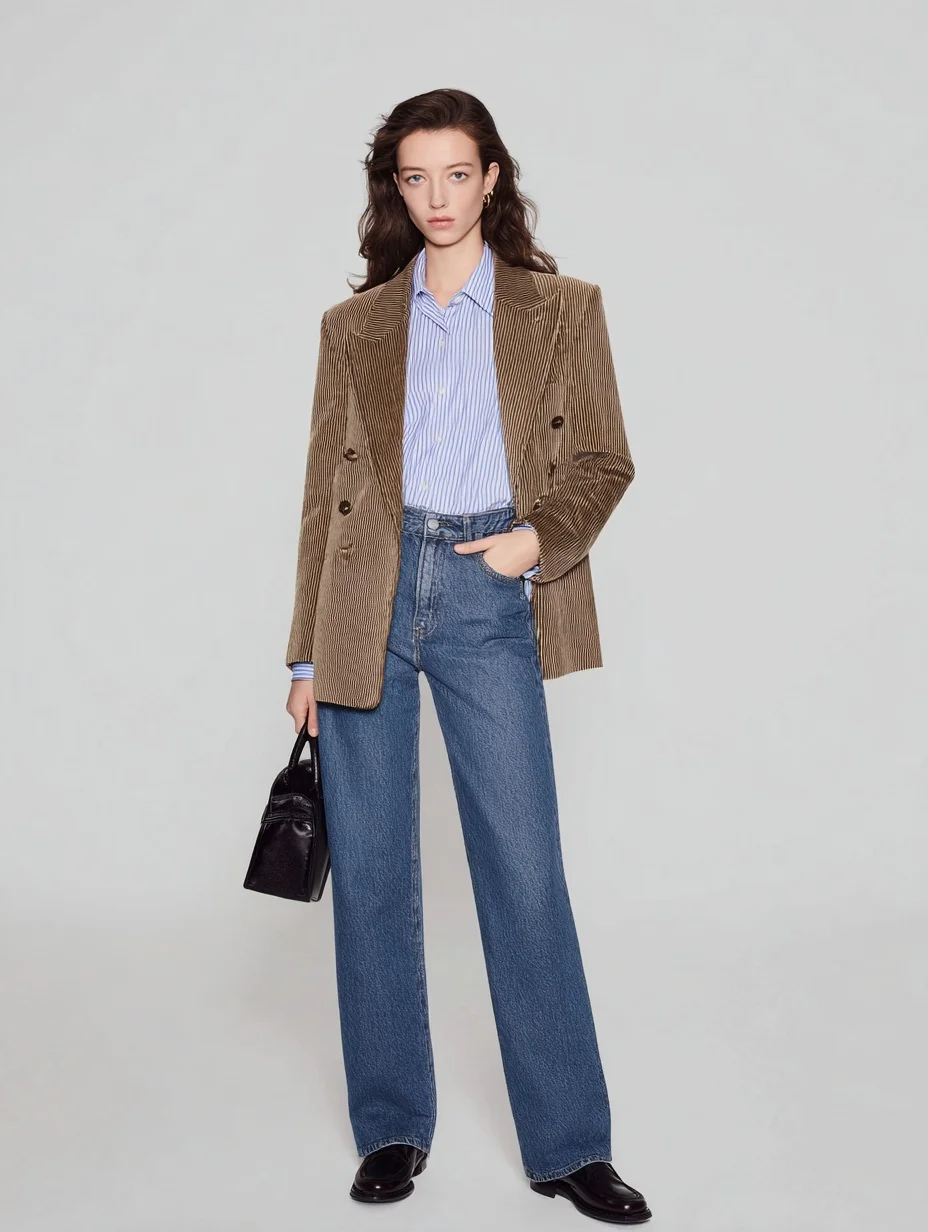 

Mia Muse Women's Blazers Autumn Winter 2025 Elegant Sophisticated Plain Long Sleeve Lapel Casual Blazers