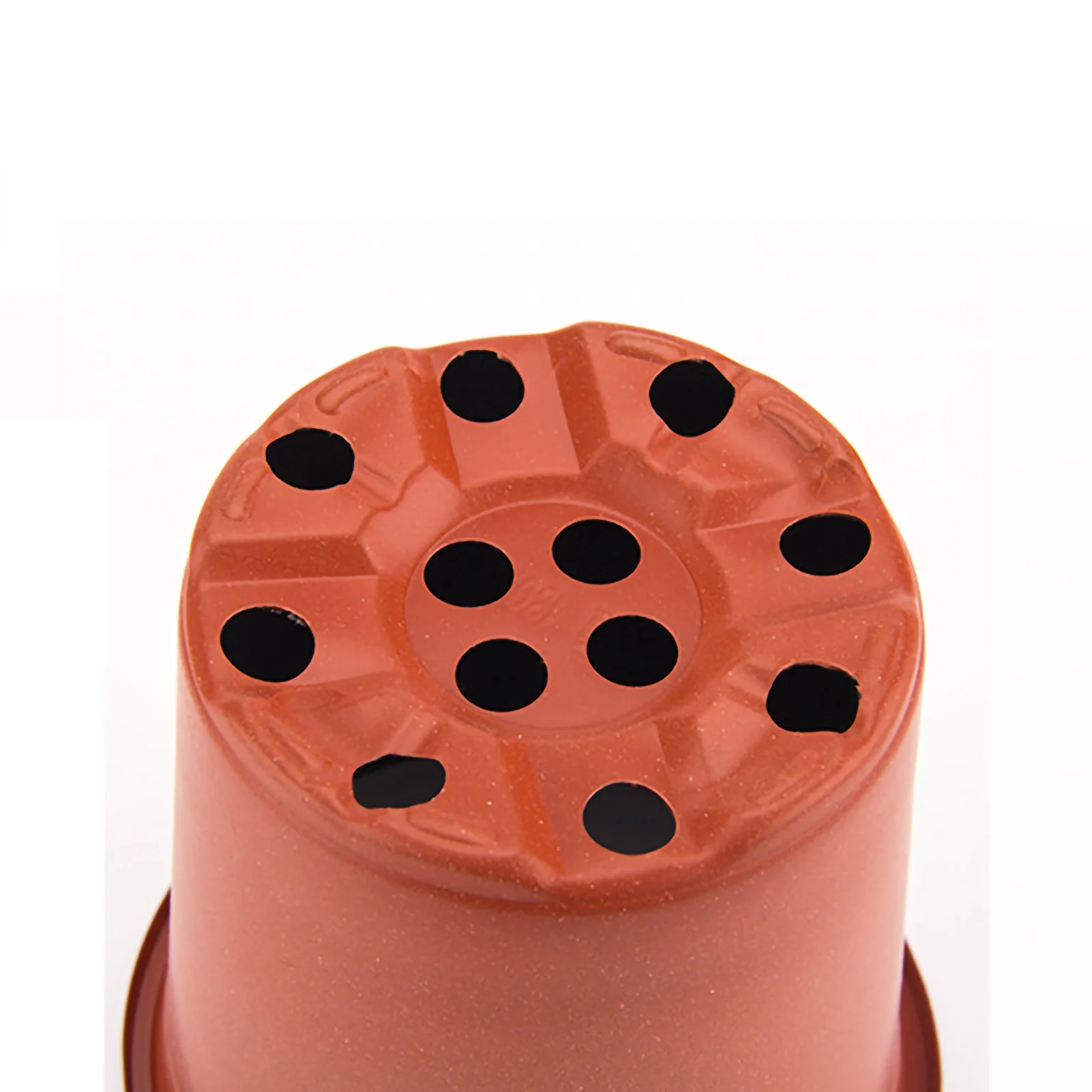 Maceta de plástico grueso para vivero de plantas, contenedor de plántulas de 2 colores para jardín, balcones, calibre 120mm / 4.7in