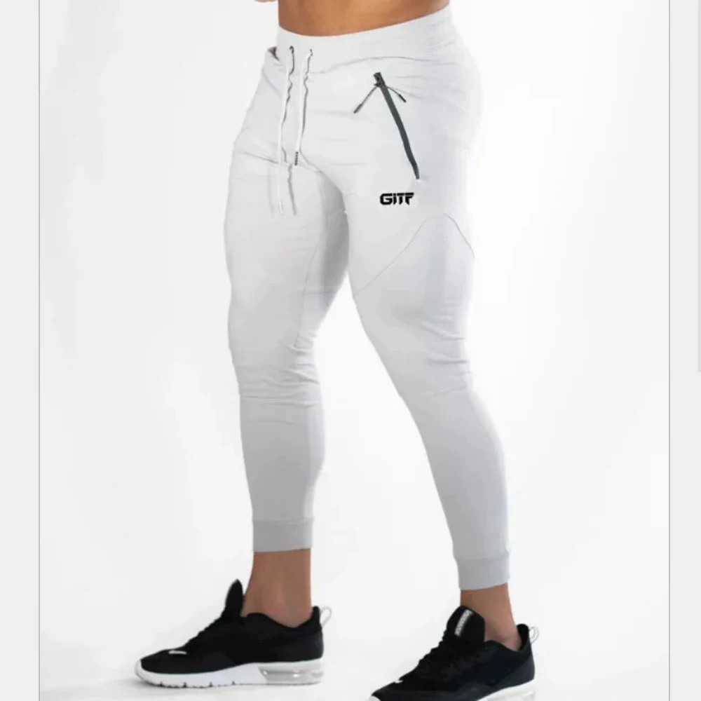 Jogger Men's Sweatpants Invisible Open Crotch Outdoor Sex Club Fitness Trousers Camouflage Tight Zipper Pocket Sport Clothing